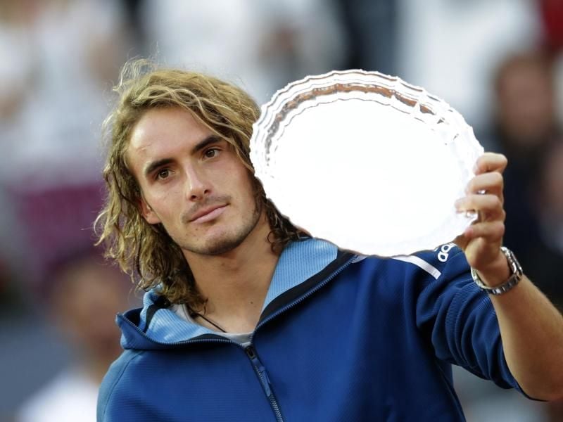 Tsitsipas hatte im Viertelfinale noch Alexander Zverev bezwungen. Foto: Bernat Armangue/AP
