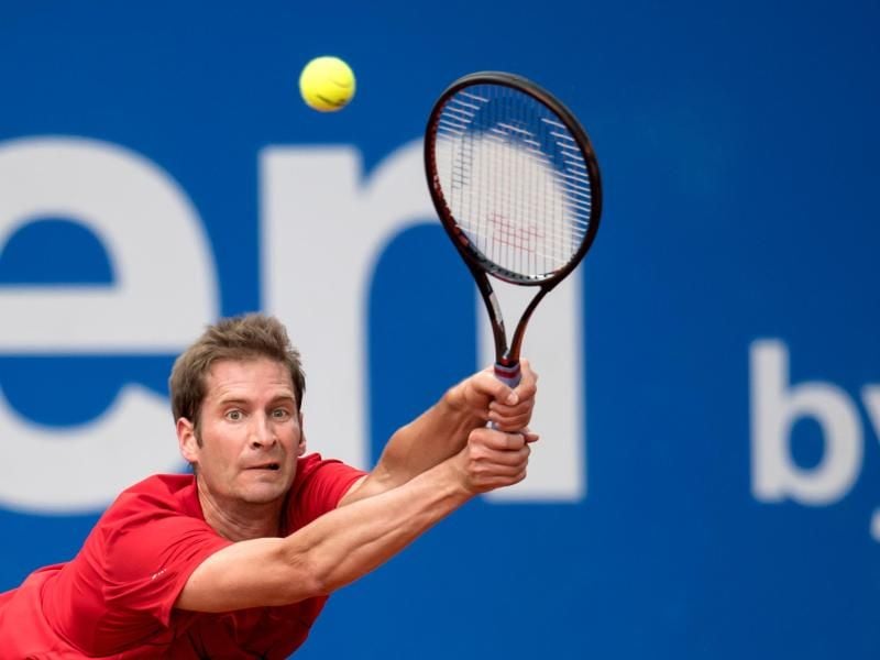 Florian Mayer unterliegt dem Slowaken Martin Klizan. Foto: Sven Hoppfe