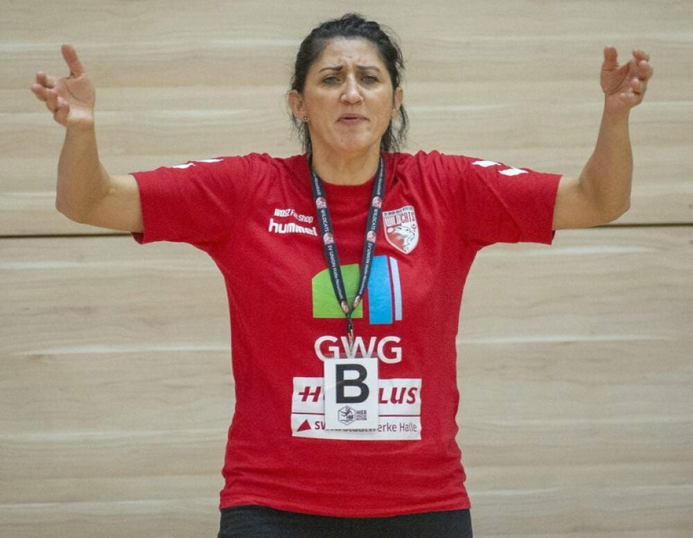 Emotional am Spielfeldrand: Tanja Logvin, Trainerin von 2018 bis 2020.
