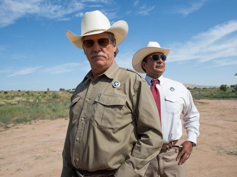 Jeff Bridges (l) und Gil Birmingham in „Hell Or High Water”. Foto: Lorey Sebastian