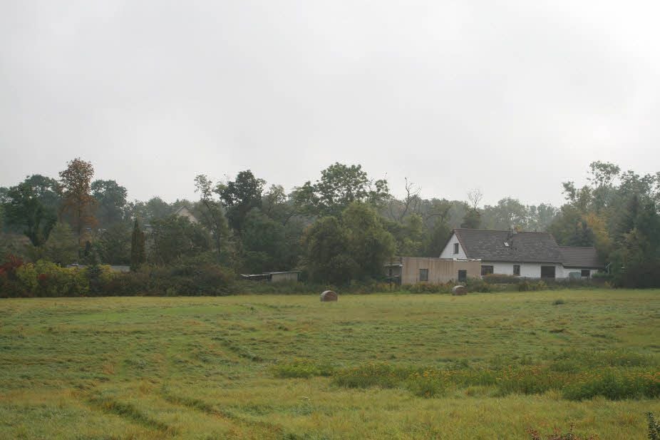 Sechs bewohnte Häuser gibt es in dem Saaledorf noch. Für die Passanten auf der Kopfsteinpflasterstraße sind die teils nur zu erahnen.