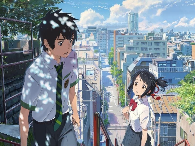 In „Your Name” tauschen Taki (l) und Mitsuha ihre Körper. Foto: Universum