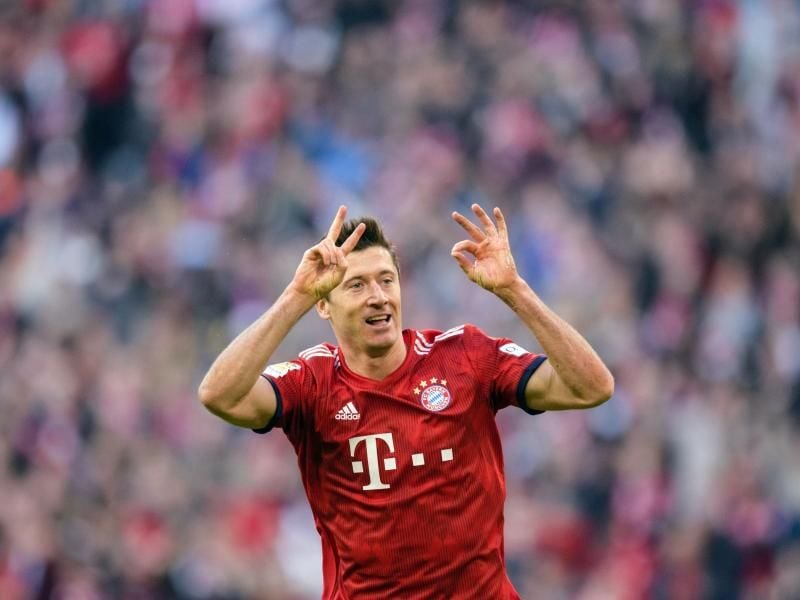 Robert Lewandowski soll sich im Bayern-Training mit Kingsley Coman gestritten haben. Foto: Matthias Balk