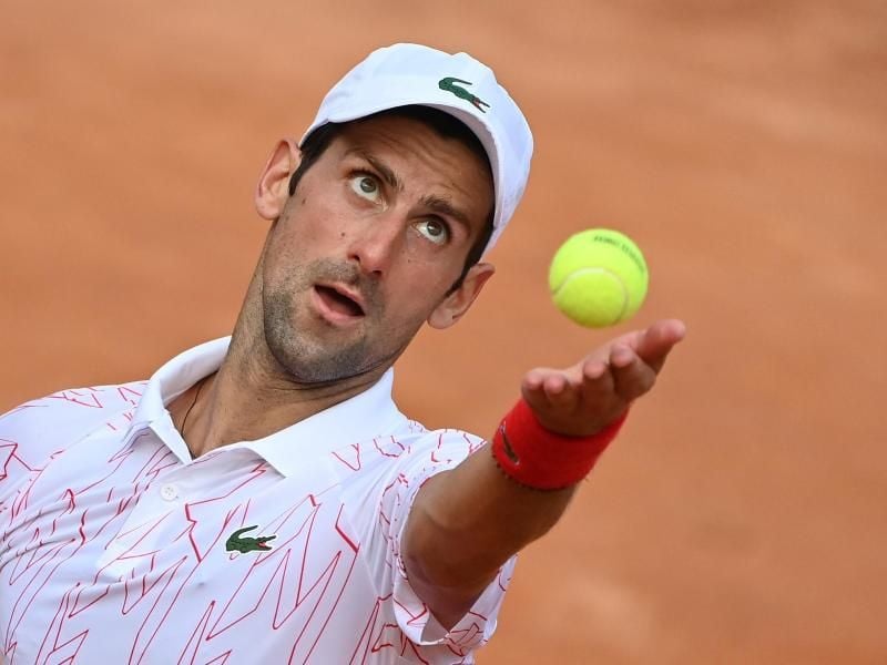 Novak Djokovic hat beim ATP-Turnier in Rom das Finale erreicht. Foto: Alfredo Falcone/LaPresse via ZUMA Press/dpa