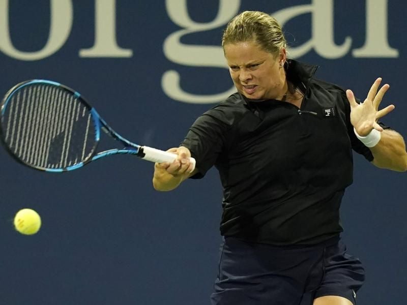 Kim Clijsters hat den ersten Sieg seit ihrem überraschenden Comeback verpasst. Foto: Frank Franklin II/AP/dpa