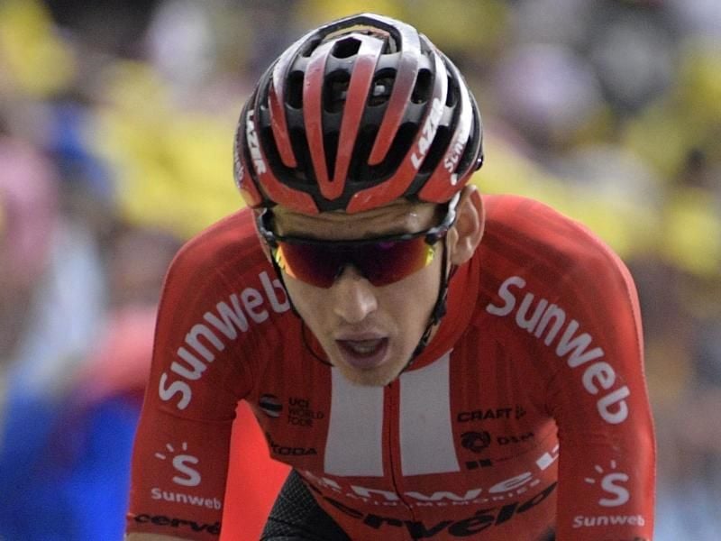 Muss sich immer wieder zum Thema Doping äußern: Lennard Kämna. Foto: Yorick Jansens/BELGA