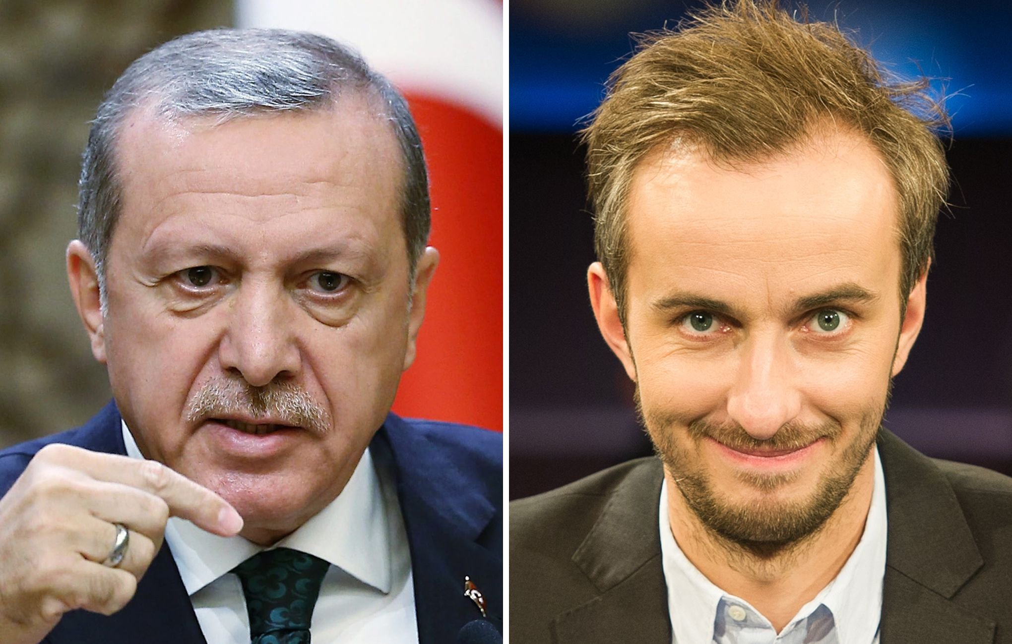 Recep Erdogan und Jan Böhmermann