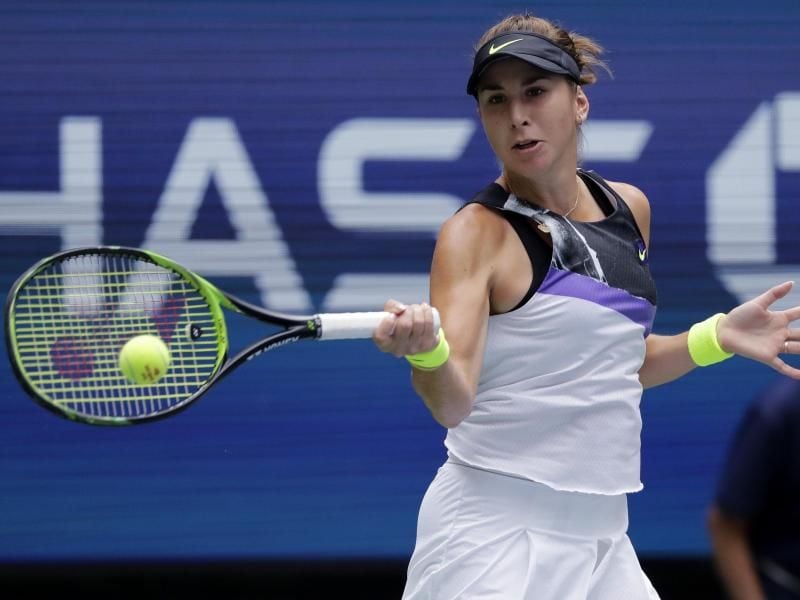 Steht bei den US Open in der Vorschlussrunde: Belinda Bencic aus der Schweiz. Foto: Frank Franklin Ii/AP