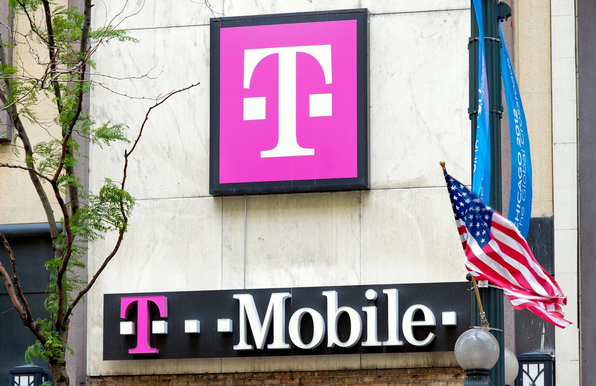 Ein T-Mobile-Laden in Chicago (USA).