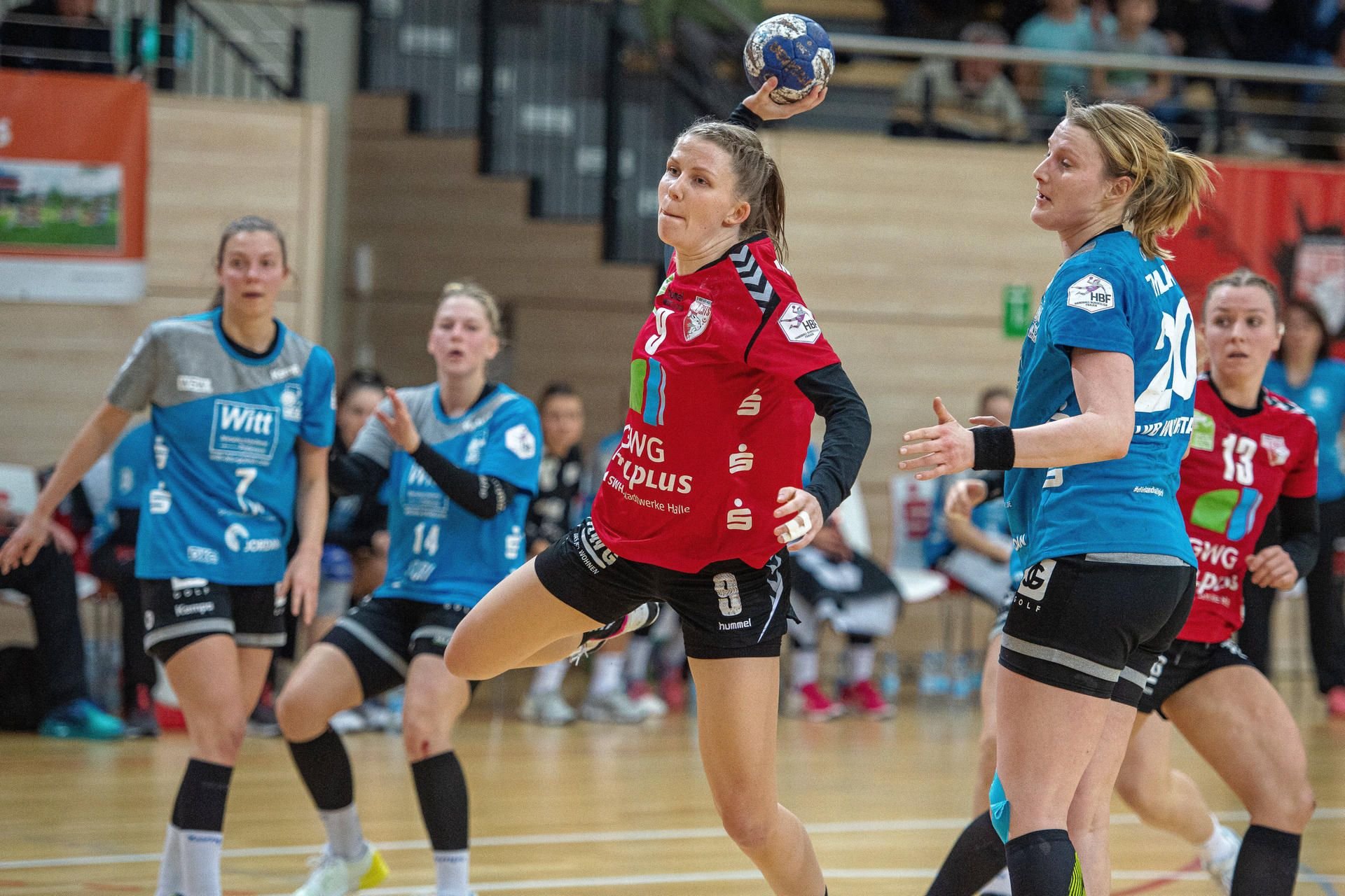 Laura Winkler beim Torwurf: Die Wildcats haben den Vertrag mit ihrer Spielerin verlängert.