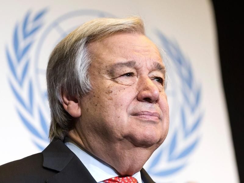 UN-Generalsekretär António Guterres warnt vor verheerenden Folgen für Kinder infolge der Coronavirus-Pandemie. Foto: Cyril Zingaro/KEYSTONE/dpa