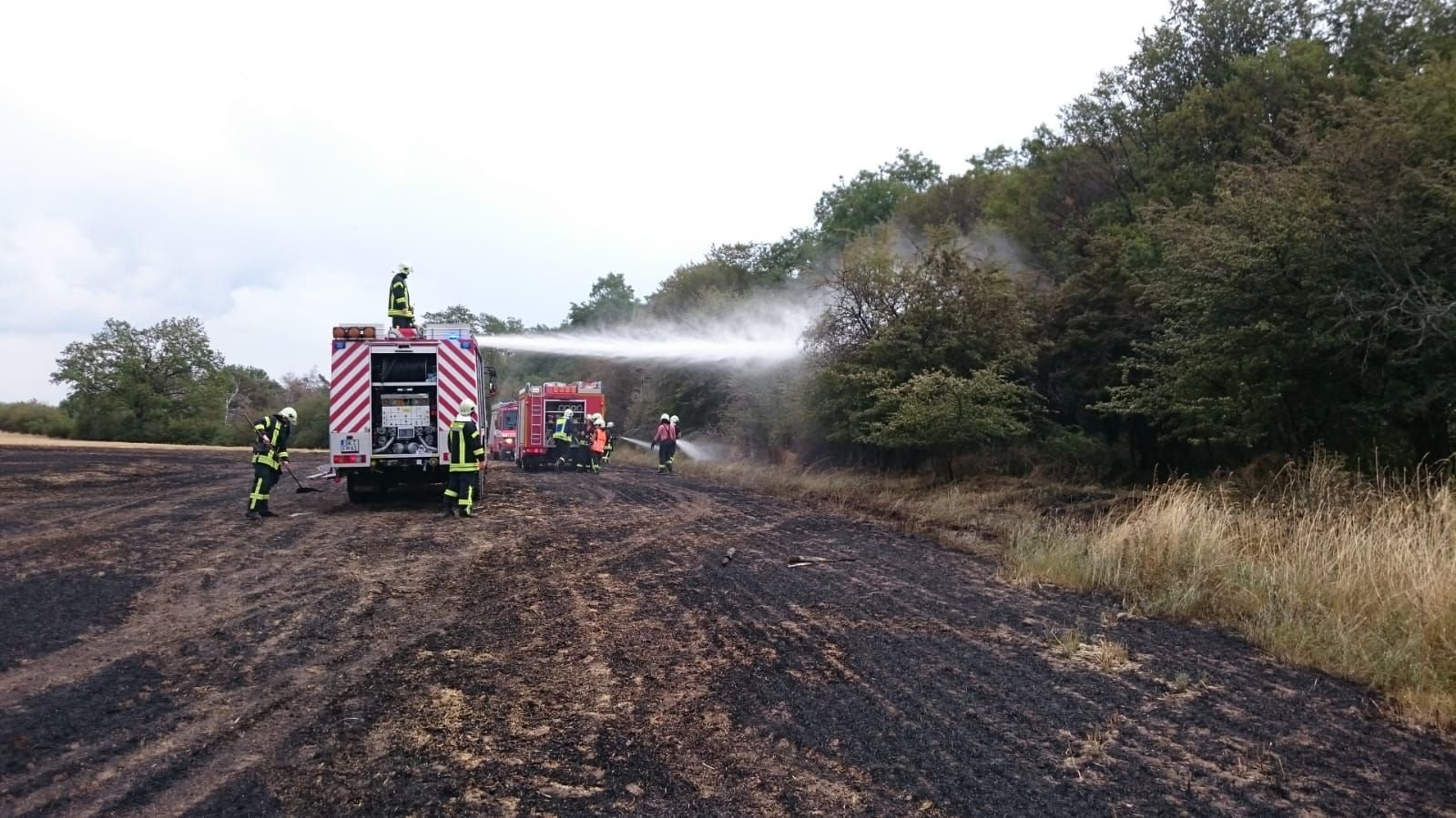 Großeiinsatz der Feuerwehr am Petersberg