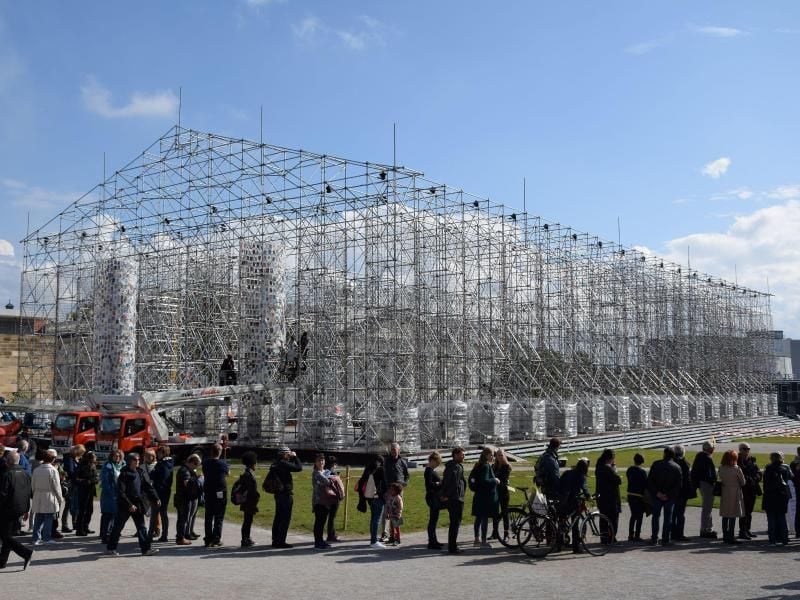 Bis zum Schluss war der „Parthenon der Bücher” der Publikumsliebling. Foto: Göran Gehlen