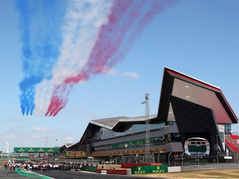 Formel-1-Traditionsstrecke in Großbritannien: Der Kurs von Silverstone. Foto: David Davies/PA Wire