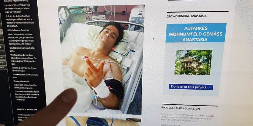 So präsentierte sich Adrian Ursache in der Leipziger Uniklinik.