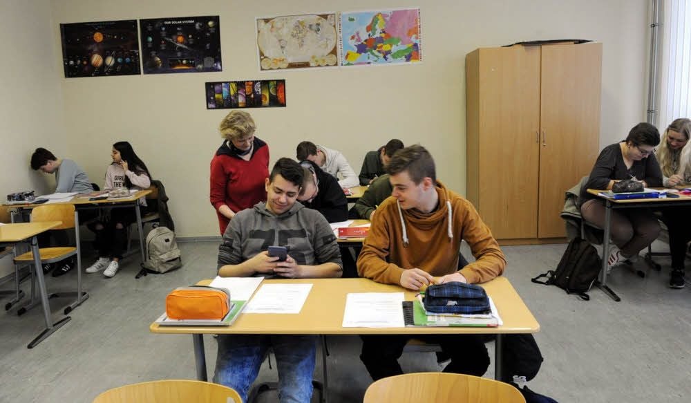Regina Gottschald unterrichtet in der zehnten Klasse Mathematik.