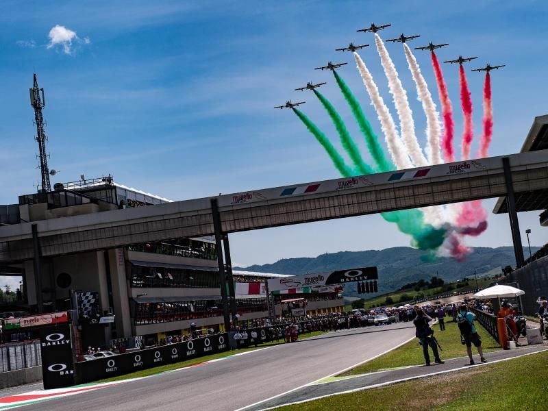 Das Autodromo Internazionale del Mugello dient Besitzer Ferrari sonst zu Testzwecken und auch Rennen der Motorrad-WM werden dort gefahren. Foto: Giuseppe Maffia/gtres/dpa