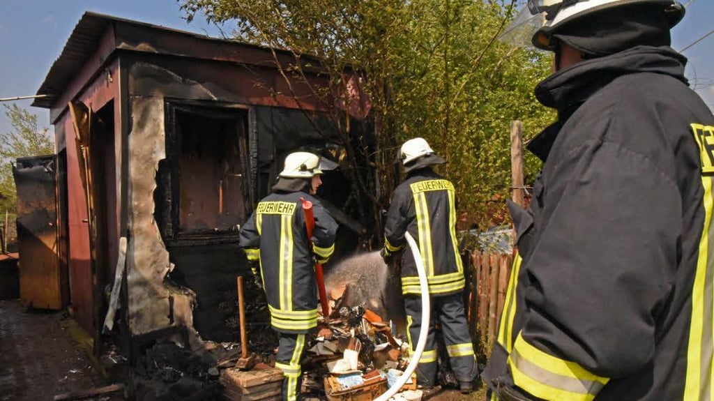 Brand in Gartenanlage Brand in Gartenanlage Schulstraße Hoym