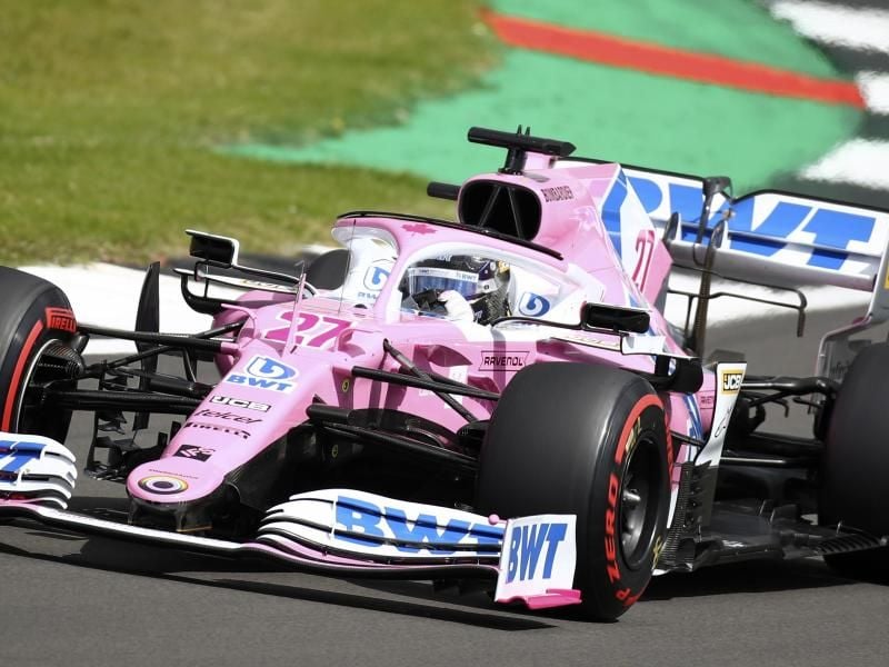 Erreichte bei seinem Comeback nicht das Ziel in Silverstone: Nico Hülkenberg. Foto: Bryn Lennon/Pool'Getty/ AP/dpa