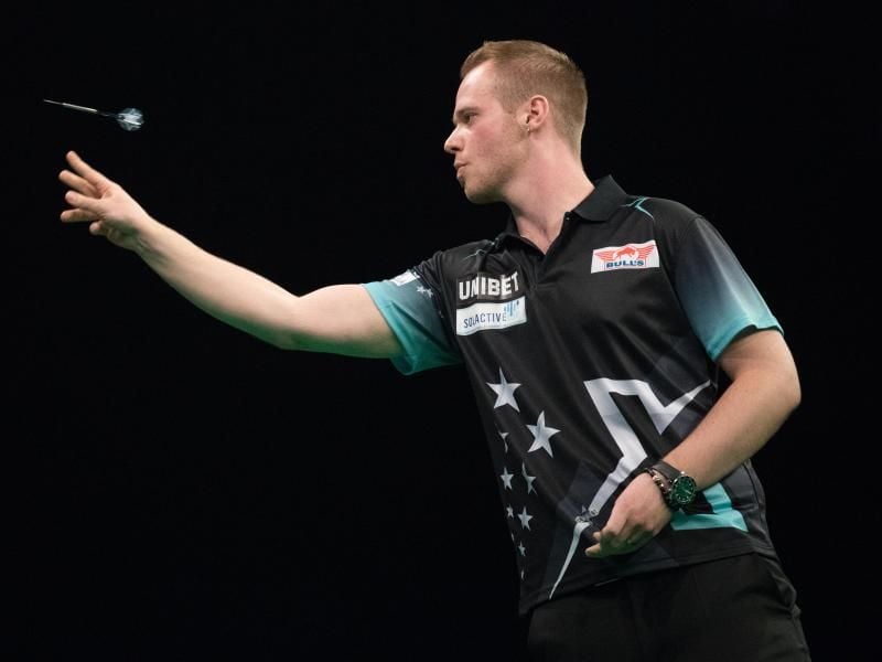 Tritt zusammen mit Martin Schindler bei der Darts-Team-WM an: Max Hopp. Foto: Jörg Carstensen