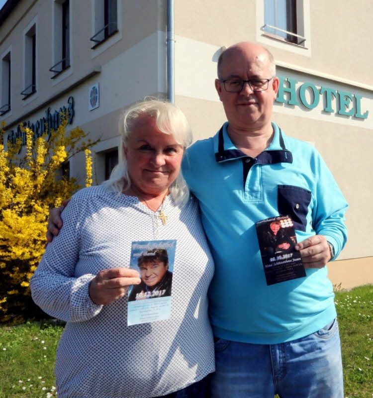 Christine und Frank Kosciolek haben schon so manchen Künstler nach Jessen gebracht. Jetzt freuen sie sich auf Bernhard Brink und Frank Schöbel.