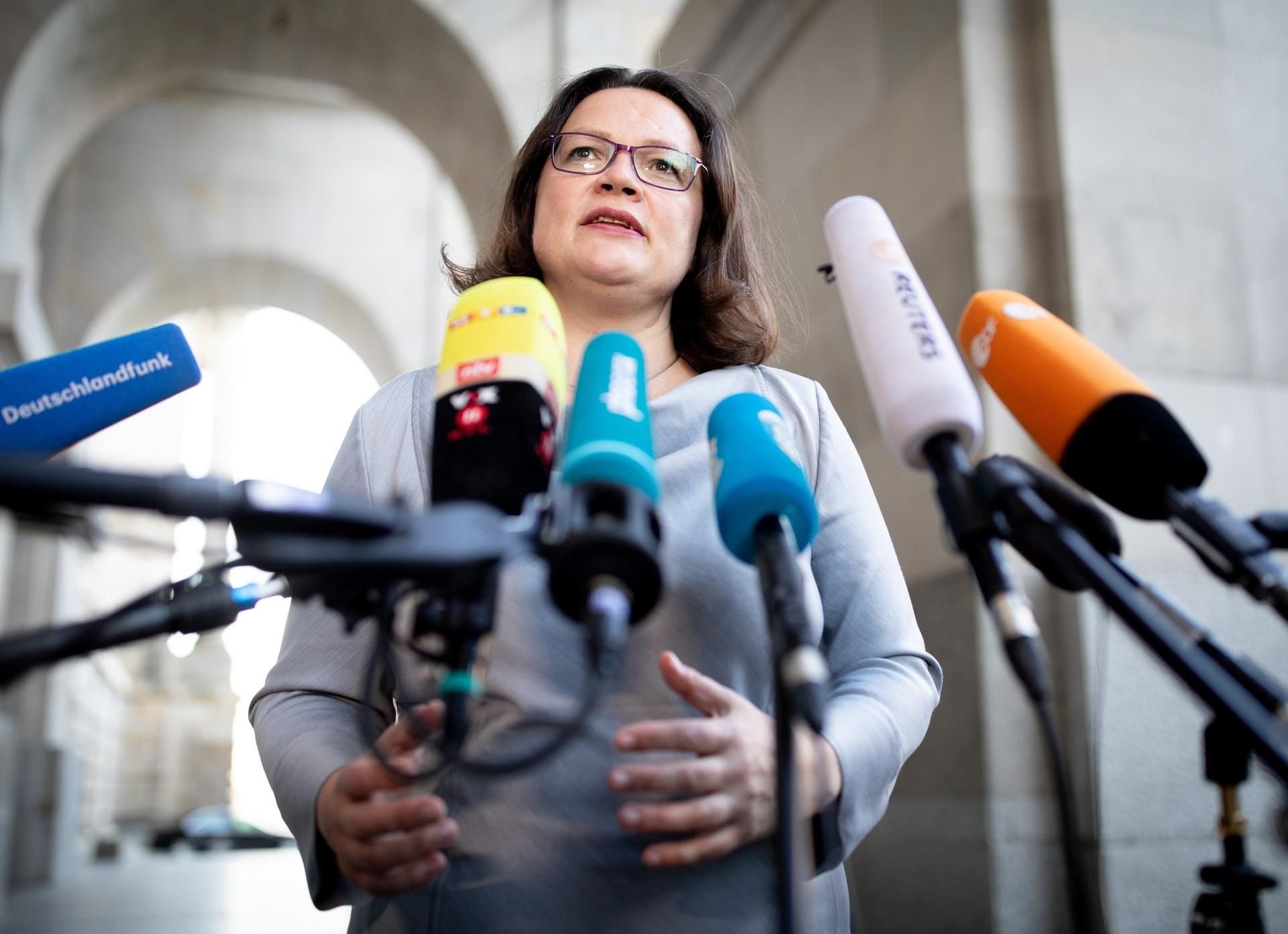 SPD-Vorsitzende Andrea Nahles.