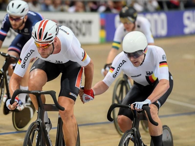 Wollen auch in Berlin WM-Gold: Roger Kluge (l) und Theo Reinhardt. Foto: Piotr Nowak/PAP/dpa