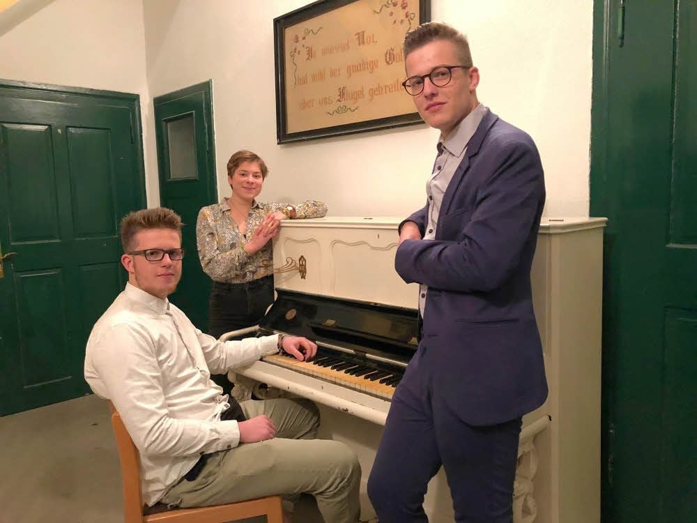 Lucas Mede, Franziska Rothe und William Lorenz (v.l.) machen Musik.