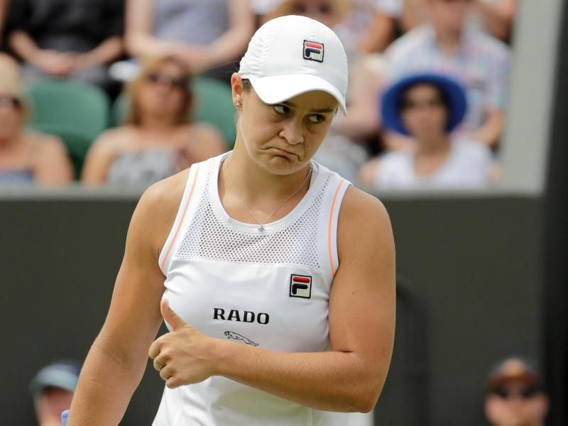 Ist in Wimbledon ausgeschieden: Ashleigh Barty. Foto: Ben Curtis/AP