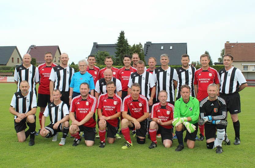 Zwei Teams, ein Foto: Jessen und Elster.