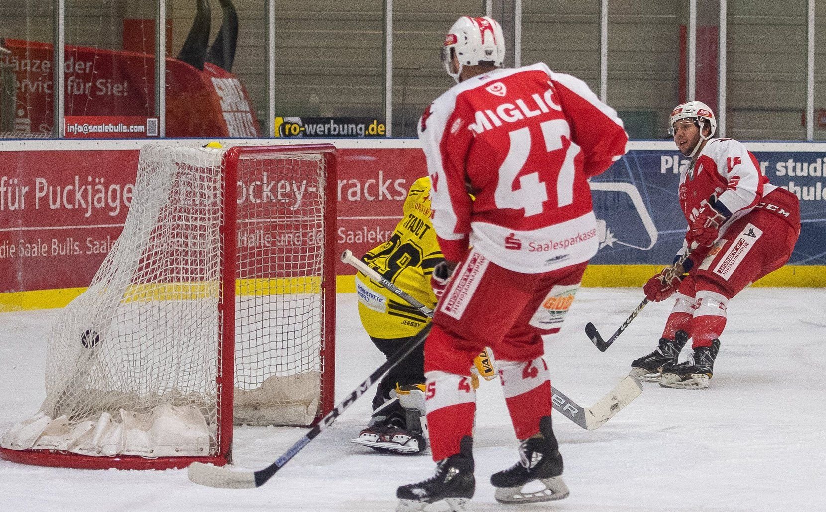 Chris Francis (r.) und Nick Miglio werden die Saale Bulls wohl verlassen.