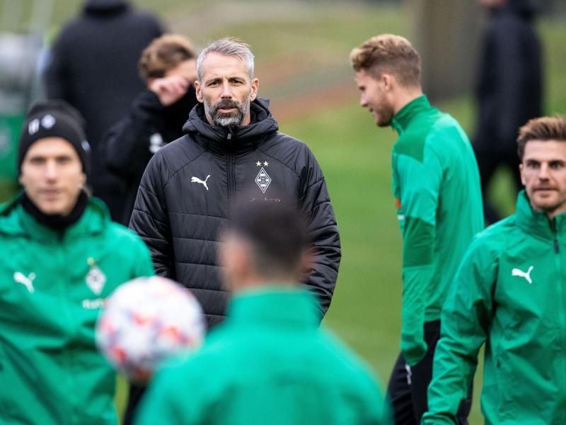 Hat mit seinem Team die Königlichen zu Gast: Gladbach-Coach Marco Rose. Foto: Marius Becker/dpa