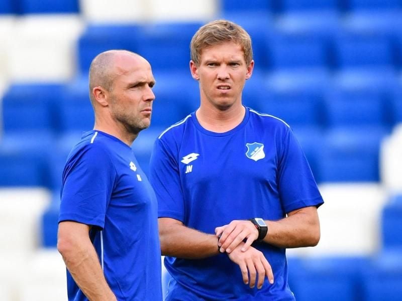 Alfred Schreuder (l) übernimmt in Hoffenheim das Traineramt von Julian Nagelsmann. Foto: Uwe Anspach
