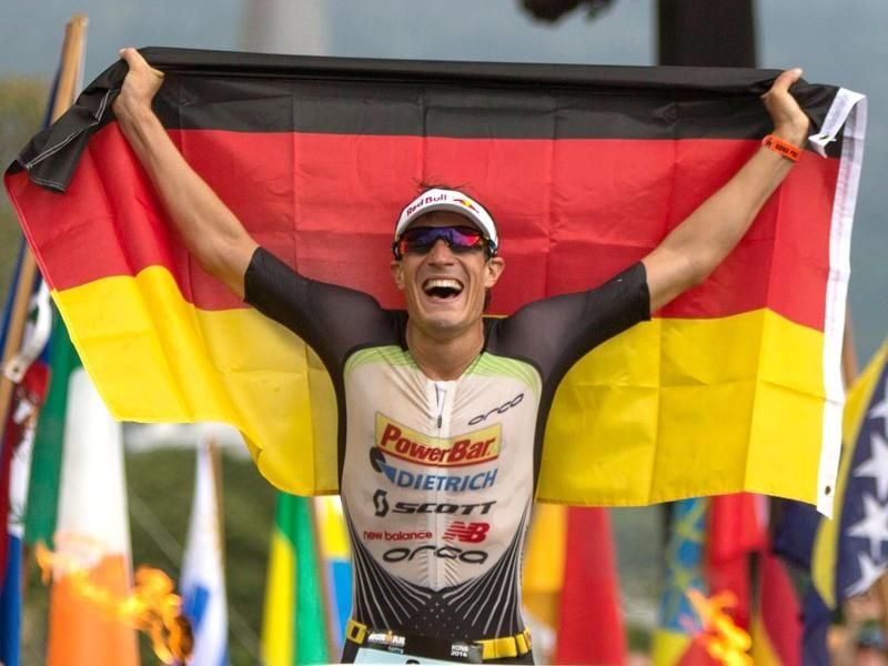 Der deutsche Ironman-Sieger von 2014, Sebastian Kienle, will den Langstrecken-Triathlon in Roth gewinnen. Foto: Bruce Omori/EPA