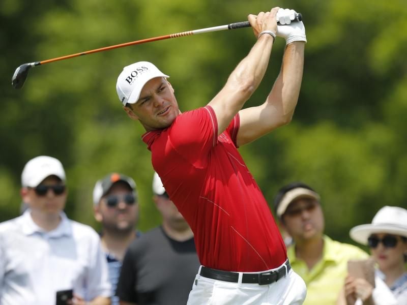 Martin Kaymer liegt Dublin/Ohio überraschend in Führung. Foto: Jay Laprete/AP