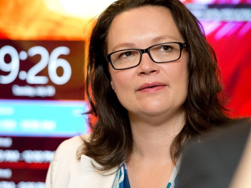 Bundesarbeitsministerin Andrea Nahles will die zeitlich befristetete Teilzeit erleichtern. Foto: Sven Hoppe