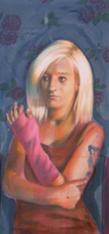 Julia Wegats umstrittenes Gemälde „Rapunzel 4“.
