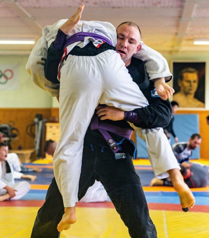 Sebastian Otto leitete das Training der mitteldeutschen Brazilian Jiu-Jitsu-Kämpfer.
