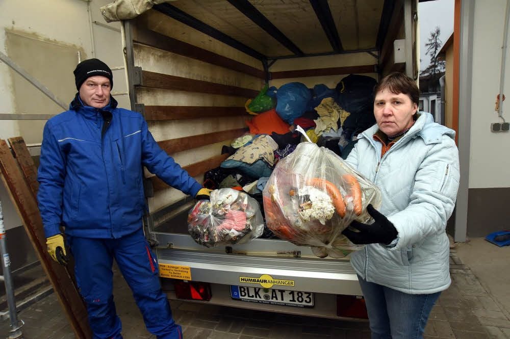 Jens Thierfelder und Katrin Baierl finden auch oft Müll dort.