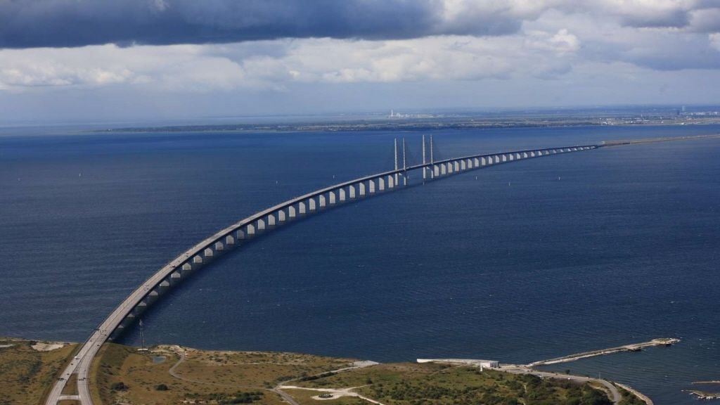 Die Öresundbrücke zwischen Dänemark und Schweden.