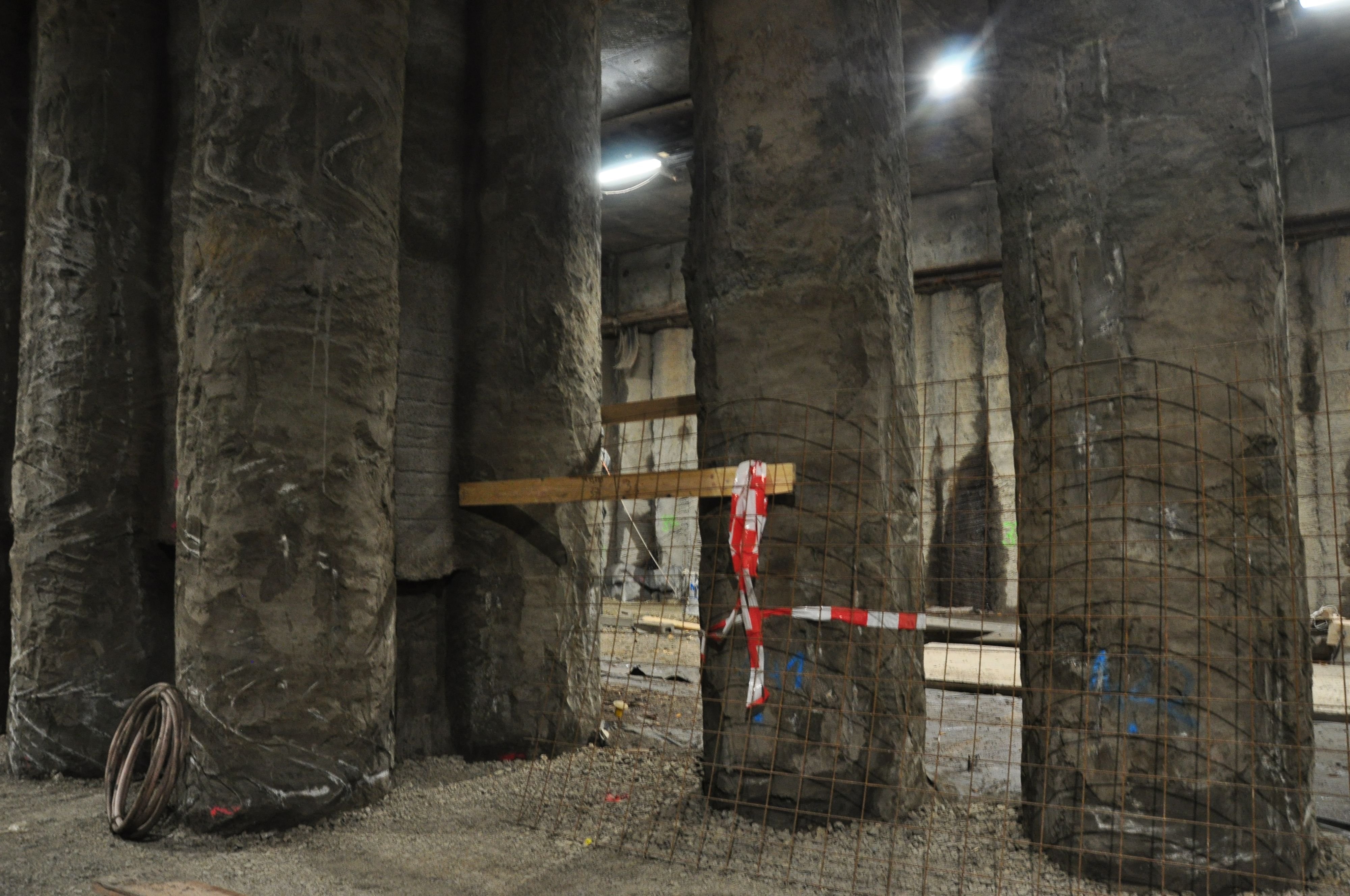 Tunnelbaustelle Magdeburg im Februar 2021. Foto: Martin Rieß