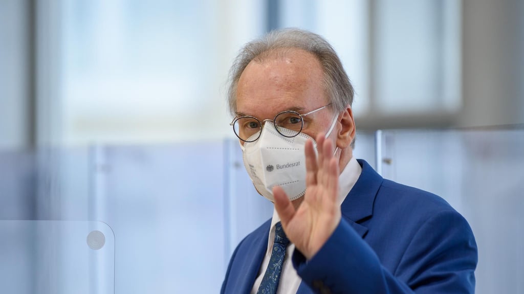 Ministerpräsident Haseloff im Landtag.