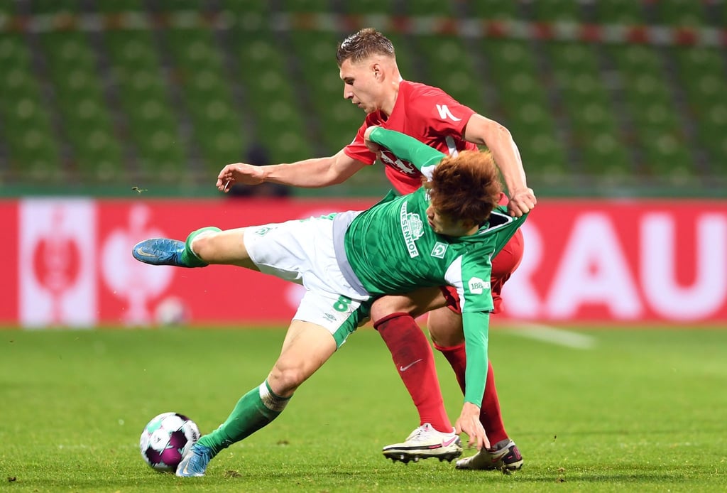 DFB-Pokal Halbfinale im Wohninvest Weserstadion in Bremen.