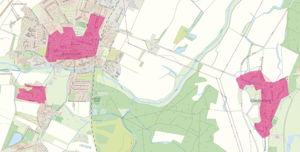 In diesen Bereichen will die Telekom vorerst Glasfaser legen.
