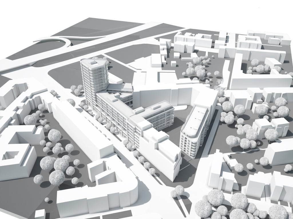 In Magdeburg-Stadtfeld könnte ein Hochhaus gebaut werden.