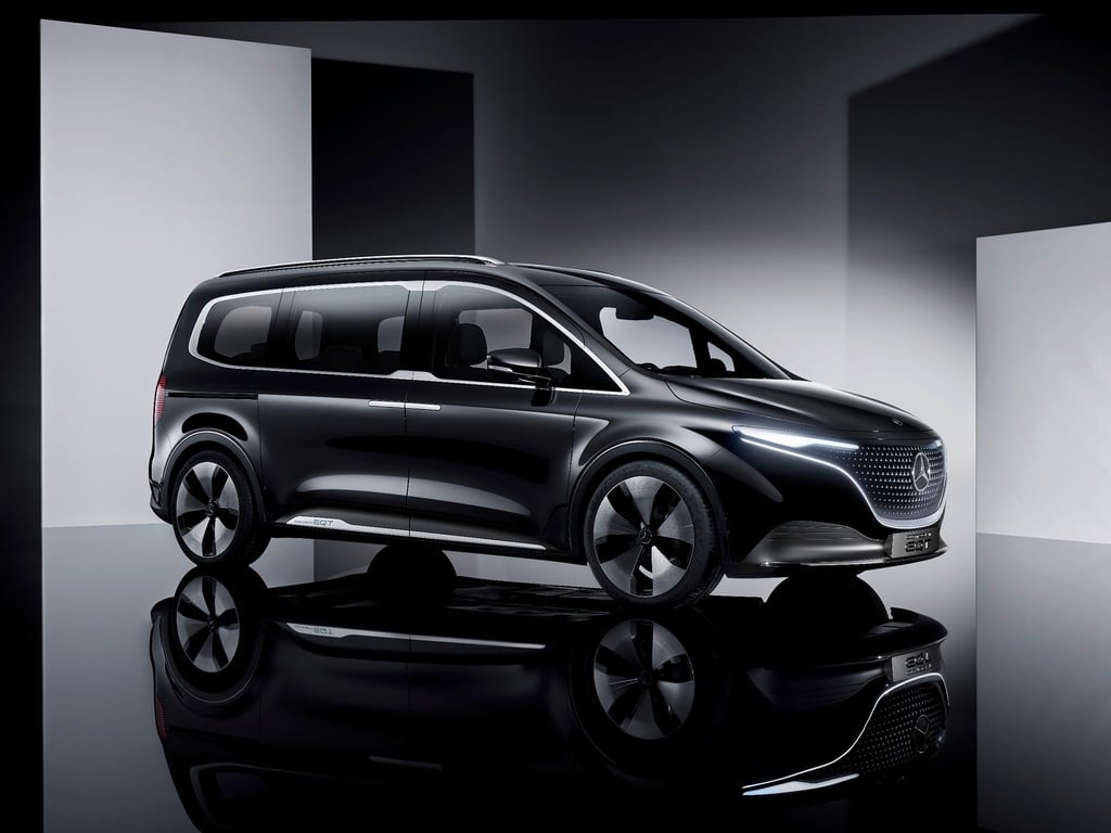 Elektrische Familienkutsche: Mit dem EQT will Mercedes Ende 2022 auf den Markt kommen.