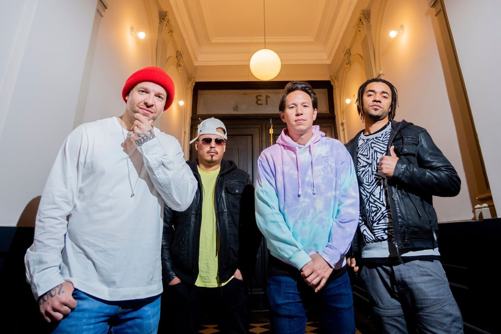 Mateo Jasik (l-r), Don Cali, Chino con Estilo und Johnny Strange (bürgerlich John Magiriba Lwanga) sind Culcha Candela.