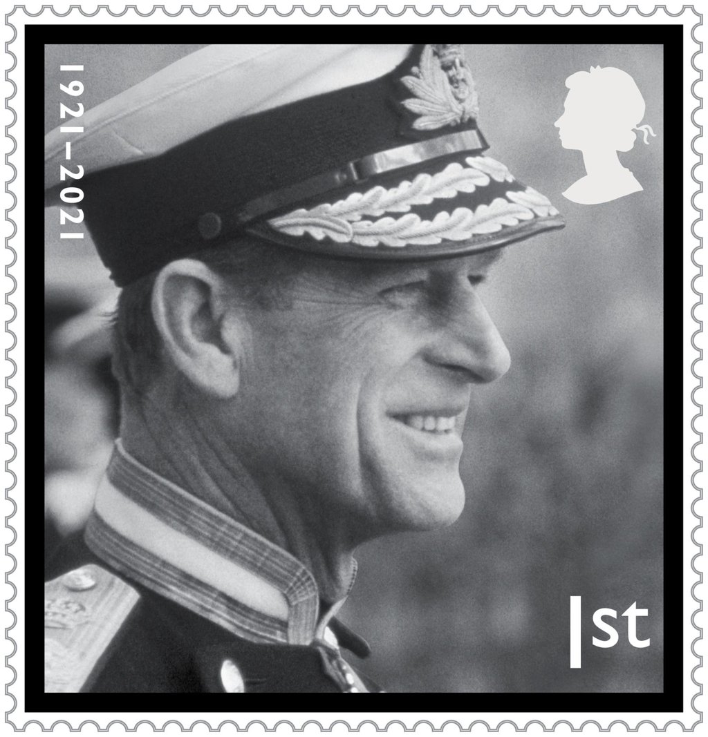 Eine der Sonderbriefmarken zu Ehren von Prinz Philip, Duke of Edinburgh.