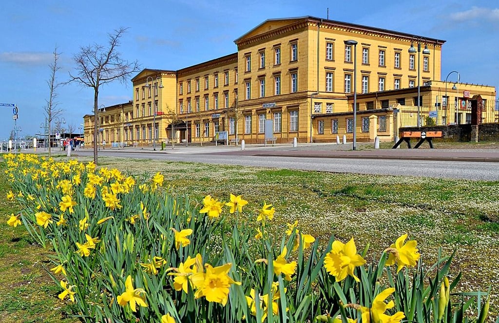 Ausgangspunkt für die LAGA Wittenberge ist der Bahnhof. Empfangsgebäude und Außenbereich sollen neu gestaltet werden.