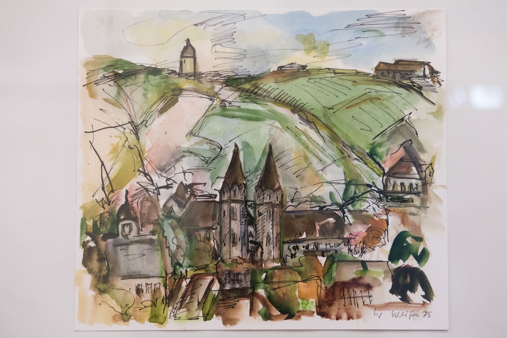 Heimatstadt Freyburg: Ein Bild Walter Weißes aus dem Jahr 1975